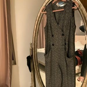 Black and white jumpsuit